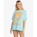 Billabong Billabong Women's Daylight Blooms Short Sleeve T-Shirt - Misty Blue Misty Blue XS Womens T-Shirts