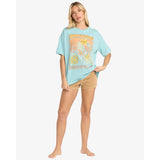 Billabong Billabong Women's Daylight Blooms Short Sleeve T-Shirt - Misty Blue Misty Blue XS Womens T-Shirts