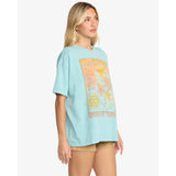 Billabong Billabong Women's Daylight Blooms Short Sleeve T-Shirt - Misty Blue Misty Blue XS Womens T-Shirts
