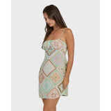 Billabong Billabong Women's Dreaming Of Sun Mini Dress - Cactus Cactus XS Womens Short Dresses
