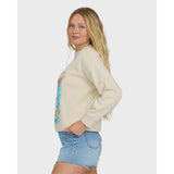 Billabong Billabong Women's Echo Crewneck Sweatshirt - White Cap White Cap XS Womens Pull Over Hoodies