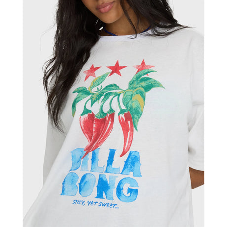 Billabong Billabong Women's Freshest Pick Short Sleeve Knit T-Shirt - Salt Crystal Salt Crystal XS Womens T-Shirts
