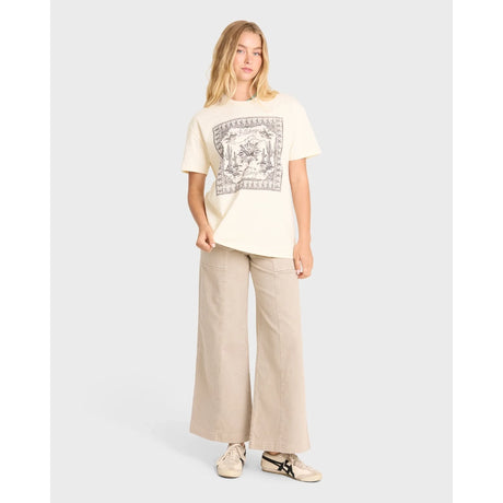 Billabong Billabong Women's Heading West Short Sleeve Knit Tee - White Cap White Cap XS Womens T-Shirts