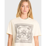 Billabong Billabong Women's Heading West Short Sleeve Knit Tee - White Cap White Cap XS Womens T-Shirts