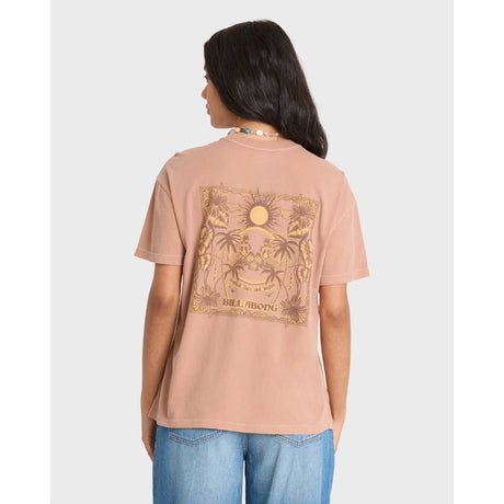 Billabong Billabong Women's Hello Sundown Short Sleeve Tee - Sugar Almond Sugar Almond XS Womens T-Shirts