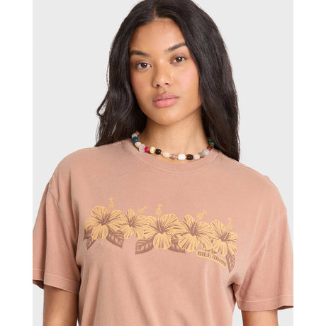 Billabong Billabong Women's Hello Sundown Short Sleeve Tee - Sugar Almond Sugar Almond XS Womens T-Shirts