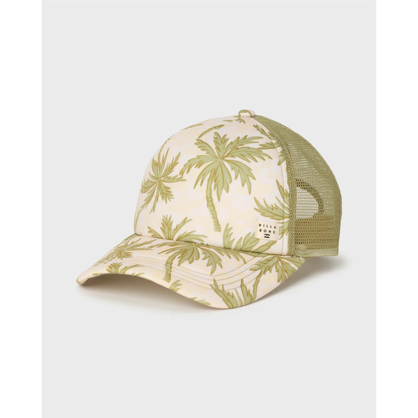 Billabong Billabong Women's Heritage Mashup Trucker Hat - Cactus Cactus O/S Womens Hats Baseball