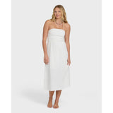 Billabong Billabong Women's In The Sky Midi Dress - Salt Crystal Salt Crystal XS Womens Short Dresses