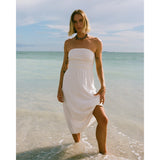 Billabong Billabong Women's In The Sky Midi Dress - Salt Crystal Salt Crystal XS Womens Short Dresses