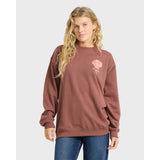Billabong Billabong Women's Light In View Crewneck Fleece - Espresso Espresso XS Womens Pull Over Hoodies