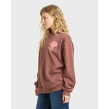 Billabong Billabong Women's Light In View Crewneck Fleece - Espresso Espresso XS Womens Pull Over Hoodies