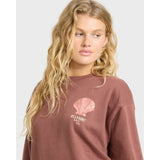 Billabong Billabong Women's Light In View Crewneck Fleece - Espresso Espresso XS Womens Pull Over Hoodies