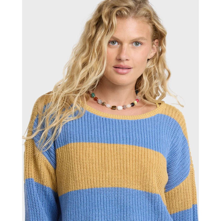 Billabong Billabong Women's Lit Light Crewneck Sweater - Curry Curry XS Womens Pull Over Hoodies