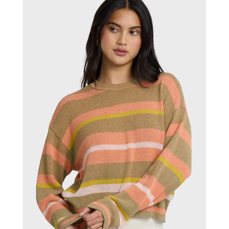 Billabong Billabong Women's Make It Waves Sweater Stone S Womens Sweaters