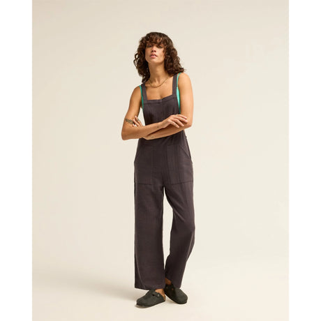 Billabong Billabong Women's Pacific Time Jumpsuit - Black Sands Black Sands XS Womens Rompers