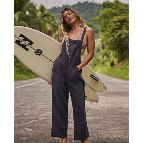 Billabong Billabong Women's Pacific Time Jumpsuit - Black Sands Black Sands XS Womens Rompers