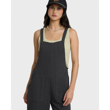 Billabong Billabong Women's Pacific Time Jumpsuit - Black Sands Black Sands XS Womens Rompers