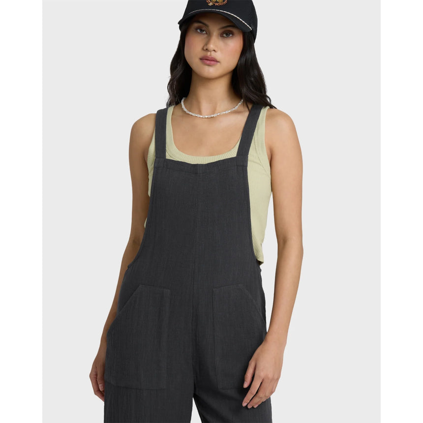 Billabong Billabong Women's Pacific Time Jumpsuit - Black Sands Black Sands XS Womens Rompers