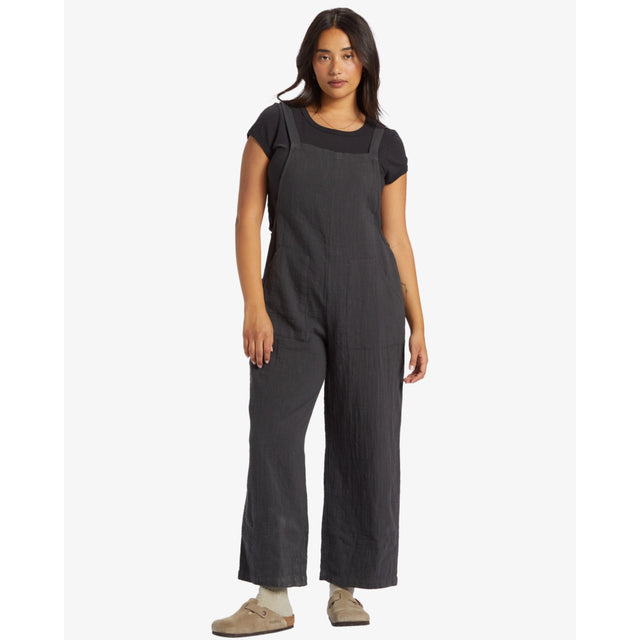 Billabong Billabong Women's Pacific Time Jumpsuit - Black Sands Black Sands XS Womens Rompers