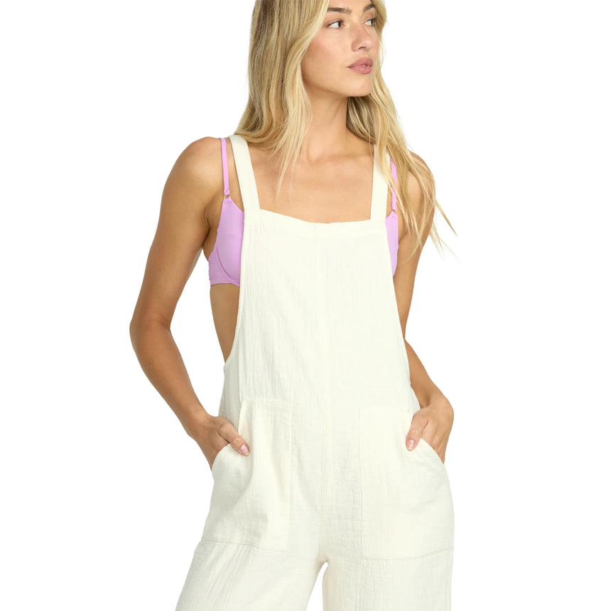 Billabong Billabong Women's Pacific Time Jumpsuit - White Cap White Cap XS Womens Rompers