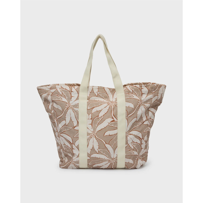 Billabong Billabong Women's Poppins Playa Zip Top Tote - Stone Stone O/S Bags Duffle