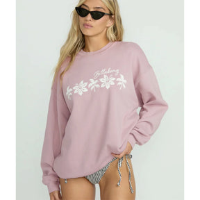 Billabong Billabong Women's Ride In Crew Fleece - Haze Haze XS Womens Pull Over Hoodies