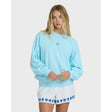 Billabong Billabong Women's Sainbel Kendal Crew Fleece Pool Blue S Womens Pull Over Hoodies