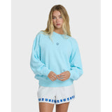 Billabong Billabong Women's Sainbel Kendal Crew Fleece Pool Blue S Womens Pull Over Hoodies