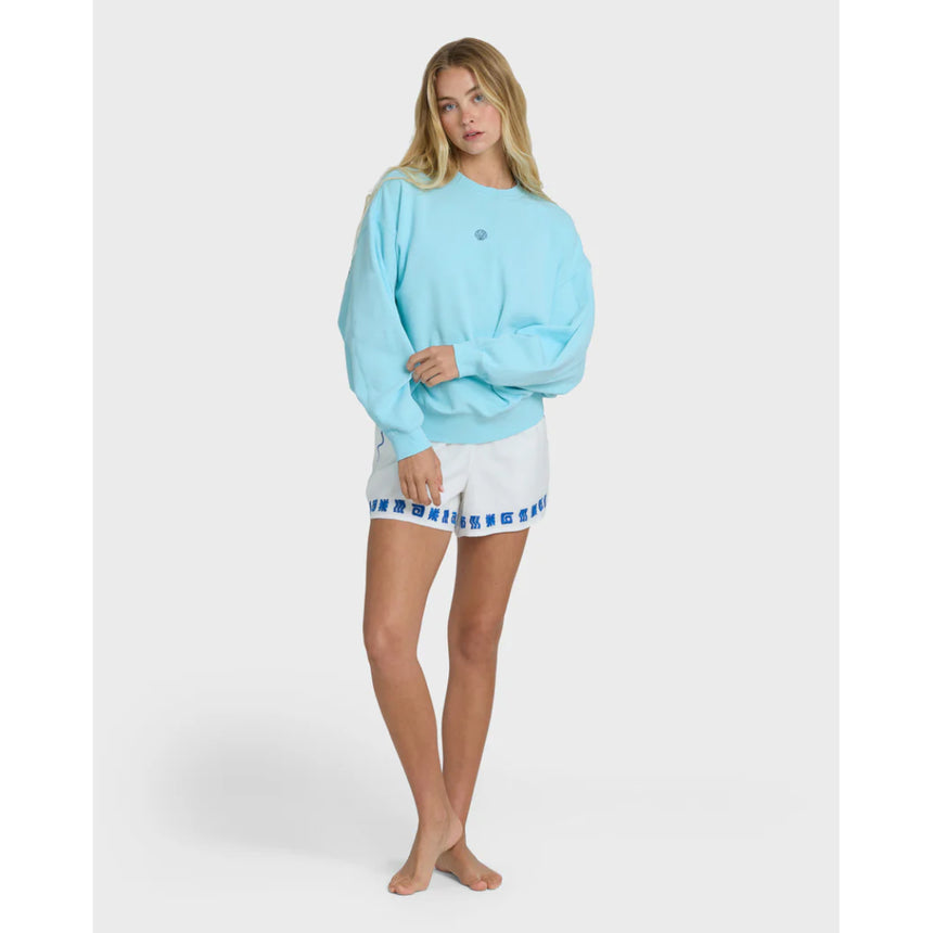 Billabong Billabong Women's Sainbel Kendal Crew Fleece Pool Blue S Womens Pull Over Hoodies
