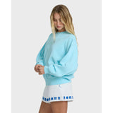 Billabong Billabong Women's Sainbel Kendal Crew Fleece Pool Blue S Womens Pull Over Hoodies