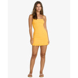 Billabong Billabong Women's So Bright Mini Dress - Golden Peach Golden Peach S Womens Short Dresses