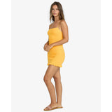 Billabong Billabong Women's So Bright Mini Dress - Golden Peach Golden Peach S Womens Short Dresses