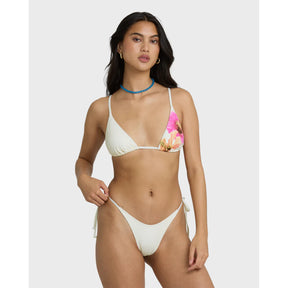 Billabong Billabong Women's Sunny Shore Tall Slide Triangle Top Salt Crystal S Womens Bikini Tops