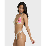 Billabong Billabong Women's Sunny Shore Tall Slide Triangle Top Salt Crystal S Womens Bikini Tops