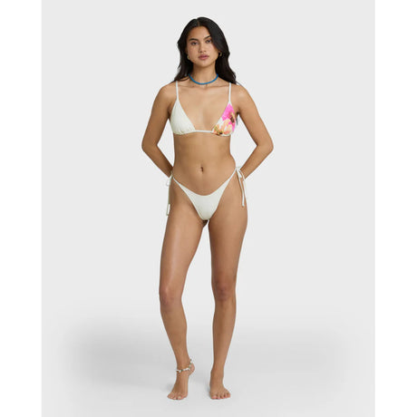Billabong Billabong Women's Sunny Shore Tall Slide Triangle Top Salt Crystal S Womens Bikini Tops