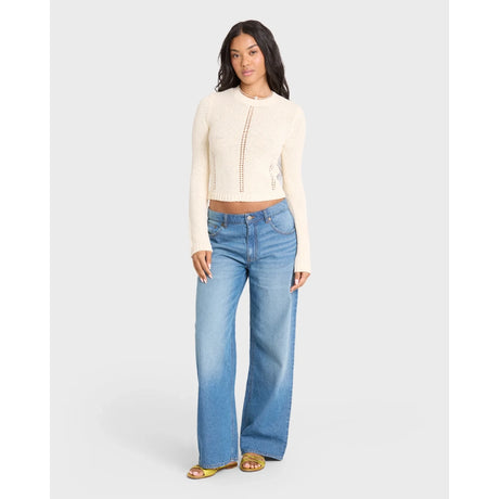 Billabong Billabong Women's Sweet Clare Sweater - White Cap White Cap S Womens Pull Over Hoodies
