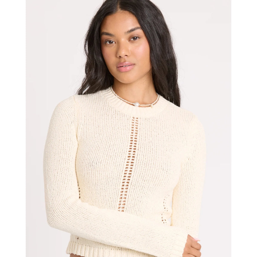 Billabong Billabong Women's Sweet Clare Sweater - White Cap White Cap S Womens Pull Over Hoodies