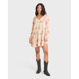 Billabong Billabong Women's Sweet Dreamer Mini Dress - Orange Multi Orange Multi XS Womens Short Dresses