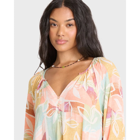 Billabong Billabong Women's Sweet Dreamer Mini Dress - Orange Multi Orange Multi XS Womens Short Dresses