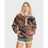 Billabong Billabong Women's Switchback Sherpa Half Snap Fleece Pullover - Black Multi Black Multi XS Womens Zip Up Hoodies