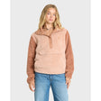 Billabong Billabong Women's Switchback Sherpa Half Snap Pullover - Sugar Almond Sugar Almond XS Womens Zip Up Hoodies