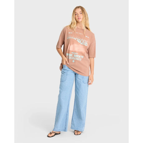 Billabong Billabong Women's Take A Tour Short Sleeve Tee - Sugar Almond Sugar Almond XS Womens T-Shirts