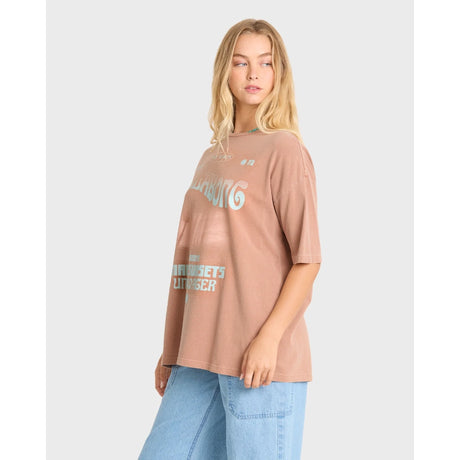 Billabong Billabong Women's Take A Tour Short Sleeve Tee - Sugar Almond Sugar Almond XS Womens T-Shirts