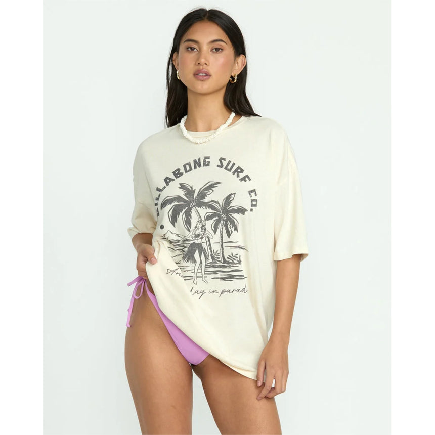 Billabong Billabong Women's This Is Tropical Short Sleeve Tee - White Cap White Cap XS Womens T-Shirts