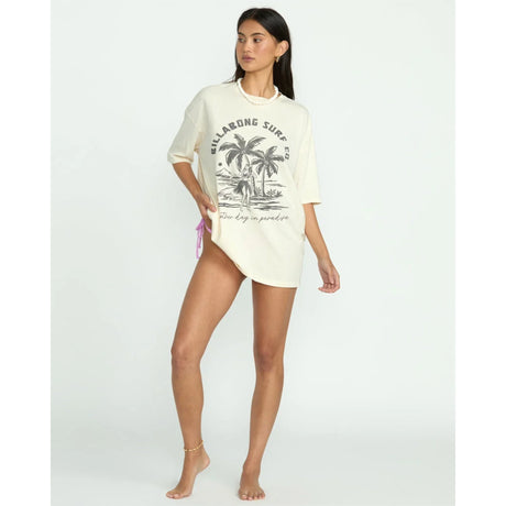 Billabong Billabong Women's This Is Tropical Short Sleeve Tee - White Cap White Cap XS Womens T-Shirts