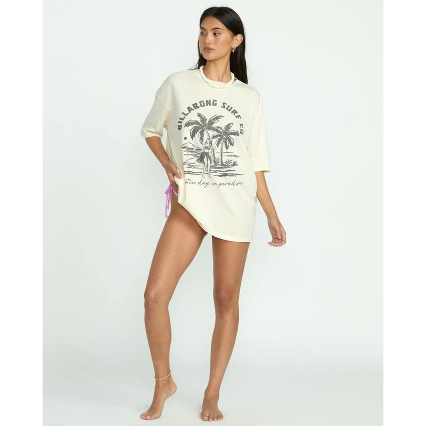 Billabong Billabong Women's This Is Tropical Short Sleeve Tee - White Cap White Cap XS Womens T-Shirts