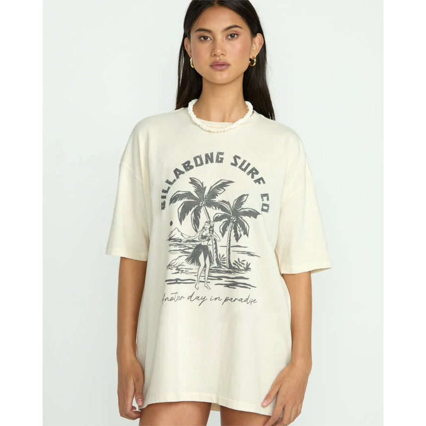 Billabong Billabong Women's This Is Tropical Short Sleeve Tee - White Cap White Cap XS Womens T-Shirts