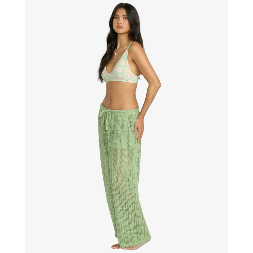 Billabong Billabong Women's Tropic Beach Coverup Pants - Pistachio Pistachio S Womens Pants and Jeans