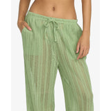 Billabong Billabong Women's Tropic Beach Coverup Pants - Pistachio Pistachio S Womens Pants and Jeans
