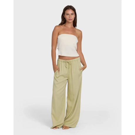 Billabong Billabong Women's Wanderer Solid Pants- Cactus Cactus XS Womens Pants and Jeans